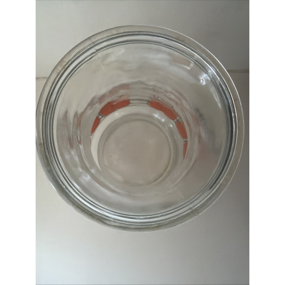 Vintage Peanuts Snoopy Orange Juice Glass Carafe Pitcher Jar 1958 Schulz - Picture 6 of 10